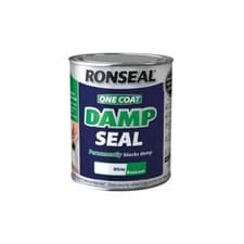Image of Ronseal One Coat Damp Seal Paint Walls Ceilings Damage Cover 250ml 750ml 2.5L