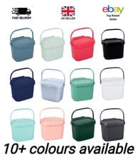 Image of Addis Kitchen Compost Caddy/Food Recycling Waste Compost Caddy Bin - 4.5 Litre