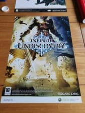 Image of Infinite Undiscovery Vintage (2008) Game Poster (XBox 360) Double Sided (RARE)
