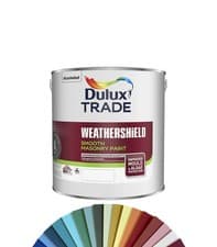 Image of Dulux Trade Weathershield Smooth Masonry Paint 2.5 L Mixed to order