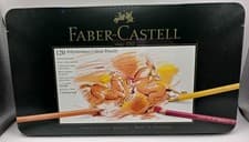 Image of Faber Castell Polychromos 120 Colour Pencil Tin Set SEALED MINT Unopened Artist
