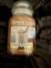 Image of Yankee Candle large jar Cinnamon Vanilla Retired US fragrance