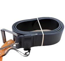 Image of Timberland Mens Black Leather Belt Size W36 95cm New