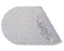 Image of Croydex Non Slip Bath Mat, Clear Small Bubbles Design, 69 x 39cm