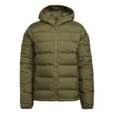 Image of Adidas Men's Helionic Hooded Down Jacket Slim Fit Water Repellent UK Size M
