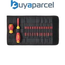 Image of Wiha 41231 SoftFinish® electric slimVario Screwdriver Set, 19 Piece WHA41231