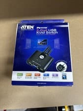 Image of Aten 2-Port USB KVM Switch Blue KVM switch