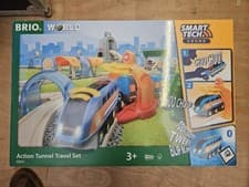 Image of Brio World Action Tunnel Travel Set 33972 2020 Wooden Railway Trains