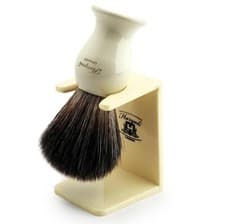 Image of Shaving Brush with Shaving Brush Holder Stand in Plastic Suits all Brushes