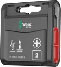 Image of 20 x Wera 25mm Impact PH2 Phillips 2 Bi-Torsion Extra Tough Screwdriver Bits,751
