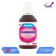 Image of Wisdom Chlorhexidine Mouthwash Original - Alcohol Free 300ml