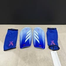 Image of Adidas X SG League Football Shin Pads Guards Blue Size Large New!
