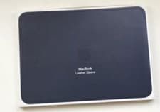 Image of Genuine / Official Apple MacBook 12” Leather Sleeve Midnight Blue MQG02ZM/A Case