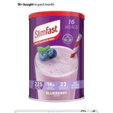 Image of SlimFast Blueberry High Protein Meal Replacement Shake 16 Meals 584g