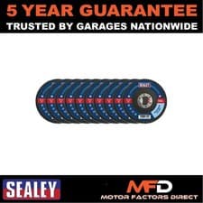 Image of Sealey 115mm Zirconium Flap Discs 60Grit 22mm Bore Pack of 10 FD1156010