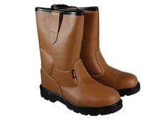 Image of Scan Texas Lined Tan Rigger Boots Uk 8 Euro 42 SCAFWTEXAS8