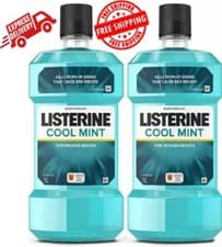 Image of Listerine Antiseptic Mouthwash Cool Mint 1L x 2