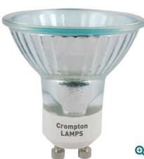 Image of 2 X Crompton Halogen GU10 PAR16 • Dimmable • 50W • 2700K • GU10 Lamps