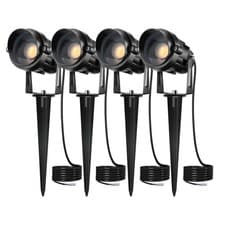 Image of AHOTSUK Garden Spot Lights Outdoor Spotlight Spike 8, Warm White