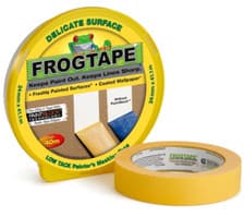 Image of Frog Tape Yellow Delicate Surface Painters Masking Tape 24mm x 41.1m. Indoor and