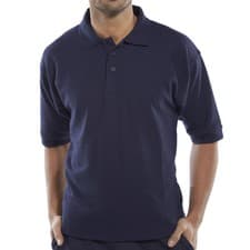 Image of Click Premium Heavyweight Pique Polo Shirt Short Sleeve Mens Collar Work Wear