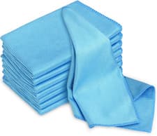Image of 8 X Microfibre Glass Cloths, 40×30Cm, Lint Free and Ultra Fine Cleaning Cloths f