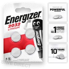 Image of 2032 CR2032 ENERGIZER Batteries DL2032 3V Lithium Coin Cell *EXPIRY 10/2033*