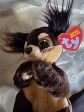 Image of New 2025 Beanie Boos-Toffee the Chihuahua with Big & Glittery Yellow Eyes Plush