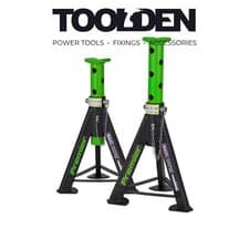 Image of Sealey AS6G Axle Stands (Pair) 6tonne Capacity per Stand - Green