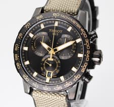 Image of TISSOT Supersport T125.617.37.051.01 Chrono Black Dial Men's Watch 45.5mm