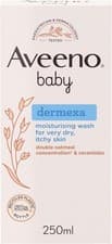 Image of Aveeno Baby Dermexa Moisturising Wash (1x 250ml), Soothing Unscented and
