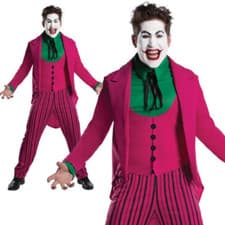 Image of Classic 1966 Joker Mens Costume Licensed Batman Adults Fancy Dress Outfit
