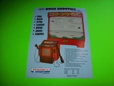Image of Duck Shooting Arcade FLYER US Billiards Original NOS Rifle Gun Shooting Gallery