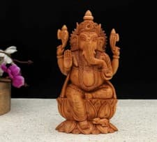 Image of Ganesha Statue # Good Luck Gift # Elephant God # Hindu God # Ganesh for Altar