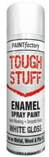 Image of Tough Stuff Enamel Aerosol Spray Paint for Metal Wood & more 24 Hour delivery