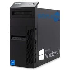 Image of LENOVO M93P I7 WIN11 16GB 240GB 1TB 1GB GPU GT710 Desktop PC Tower RS232