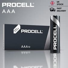Image of Duracell Procell Constant AAA Industrial Batteries LR03 1.5V Alkaline Batteries