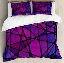 Image of Abstract Duvet Cover Set Amorphous Shapes Tile