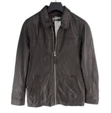 Image of RRP €475 SCHOTT Men Brown Leather Biker Jacket Coat Size M