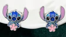 Image of Lilo & Stitch earrings set stud Girls Gift Present Birthday Kids Disney Earrings