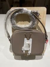 Image of Valentino Bags Divina Pebbled Bag in Taupe