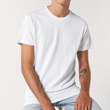 Image of White 100% organic cotton vegan Stanley/Stella Feels fitted Men t-shirt STTM501