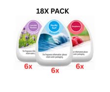 Image of 18x Mini Solid Gel Air Freshener 60g Bathroom Home Room Freshner Scent Fragrance