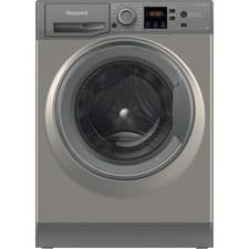 Image of Hotpoint AntiStain 7kg 1400rpm Washing Machine - Graphite NSWM7469GGUK