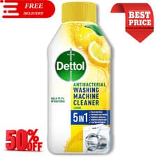 Image of Dettol Washing Machine Cleaner 250ml, Laundry, Antibacterial, Deep Clean Washing