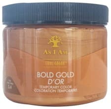 Image of As I Am Curl Color Bold Gold- Temporary Colour & 182 g (Pack of 1), Gold