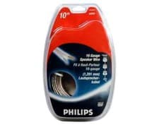 Image of Philips 10M Speaker Cable Copper Wire SWA3538/10 Retail Pack Clear Cable