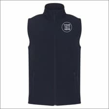 Image of Personalised Custom Embroidered Two Layer Soft Shell Gilet Work Wear Bodywarmers