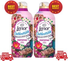 Image of 2x Lenor Outdoorable Fabric Conditioner 69 Washes – Portofino Fresh Scent 924ml