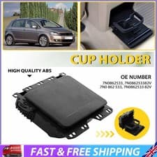 Image of 1X Car Folding Beverage Bottle Drink Cup Holder 7N0862533 for VW Sharan 2011-17